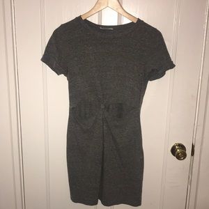 Gray Cut Out Short Dress Medium